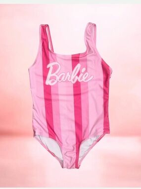 Barbie one piece swimsuit by  Dreamwave Nordstrom Girl’s size 10/12 10 12